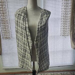 SHEIN Monochrome Tweed Vest